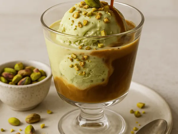 Pistachio Affogato at Mocha Melt Cafe in Old City Philadelphia