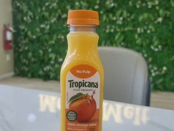Orange Juice at Mocha Melt Cafe in Old City Philadelphia