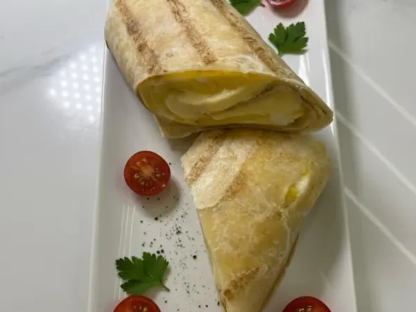 Egg and Cheese Wrap at Mocha Melt Cafe in Old City Philadelphia