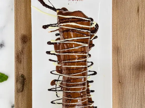 Banana Crepe Wrap (Triple Chocolate) at Mocha Melt Cafe in Old City Philadelphia