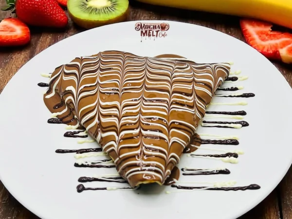 Mocha Melt Crepe (Triple Chocolate & Strawberry, Banana, Kiwi, Pineapple) at Mocha Melt Cafe in Old City Philadelphia