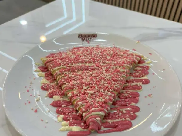 Strawberry Shortcake Crepe (Strawberry Inside) at Mocha Melt Cafe in Old City Philadelphia