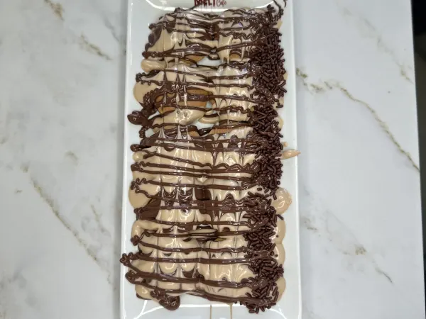 Kinder Nutella Mini Pancakes at Mocha Melt Cafe in Old City Philadelphia