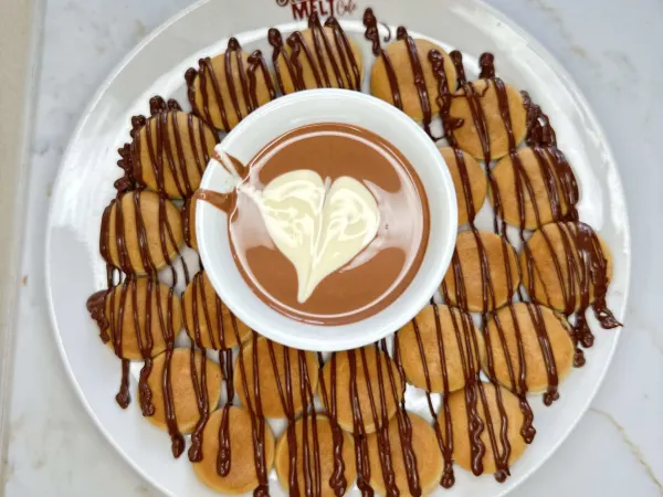 Mocha Melt Mini Pancakes at Mocha Melt Cafe in Old City Philadelphia