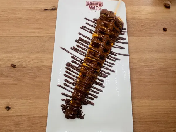 Nutella Waffle Stick at Mocha Melt Cafe in Old City Philadelphia