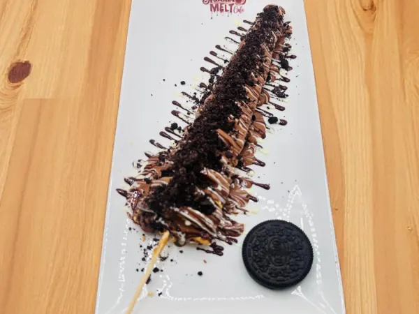 Oreo Stick Waffle at Mocha Melt Cafe in Old City Philadelphia