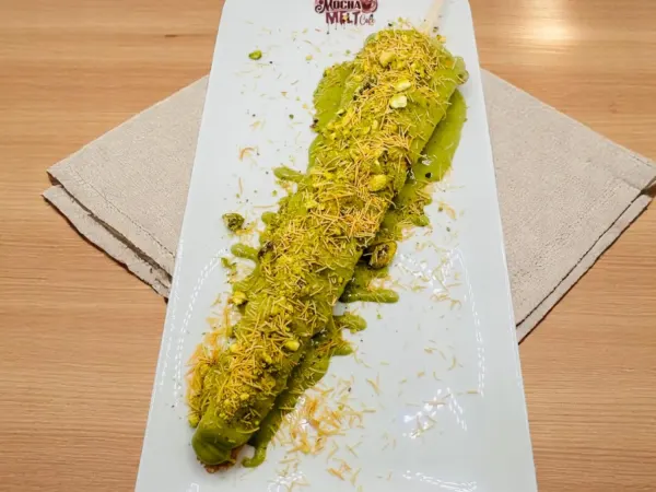 Pistachio Waffle Stick at Mocha Melt Cafe in Old City Philadelphia