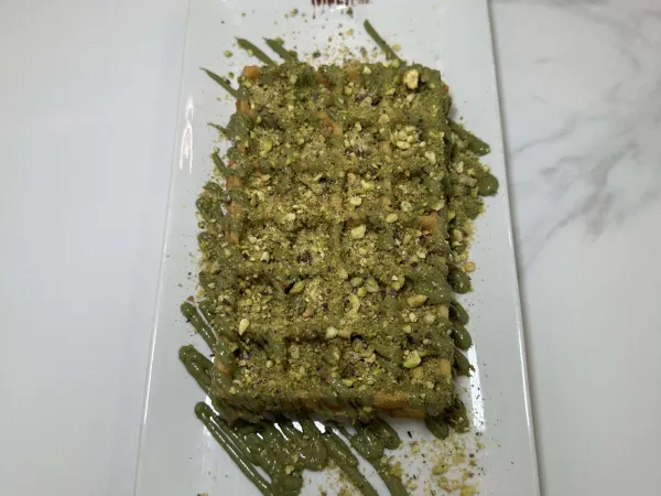 Pistachio Waffle at Mocha Melt Cafe in Old City Philadelphia
